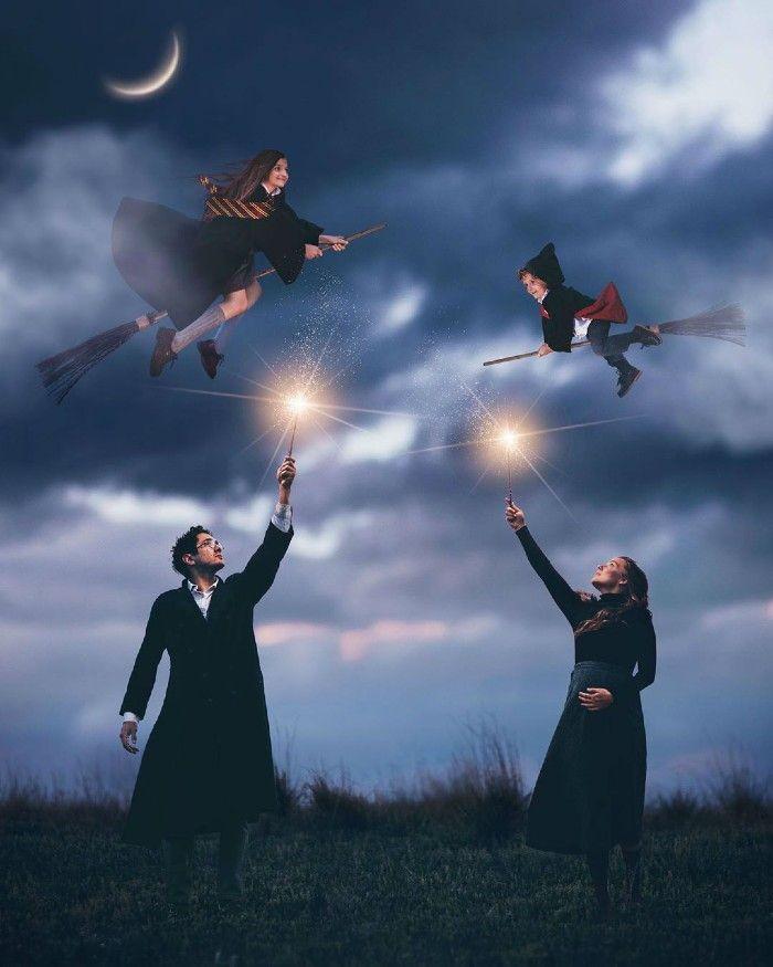  Harry Potter inspira fotógrafo a transfigurar fotos de família