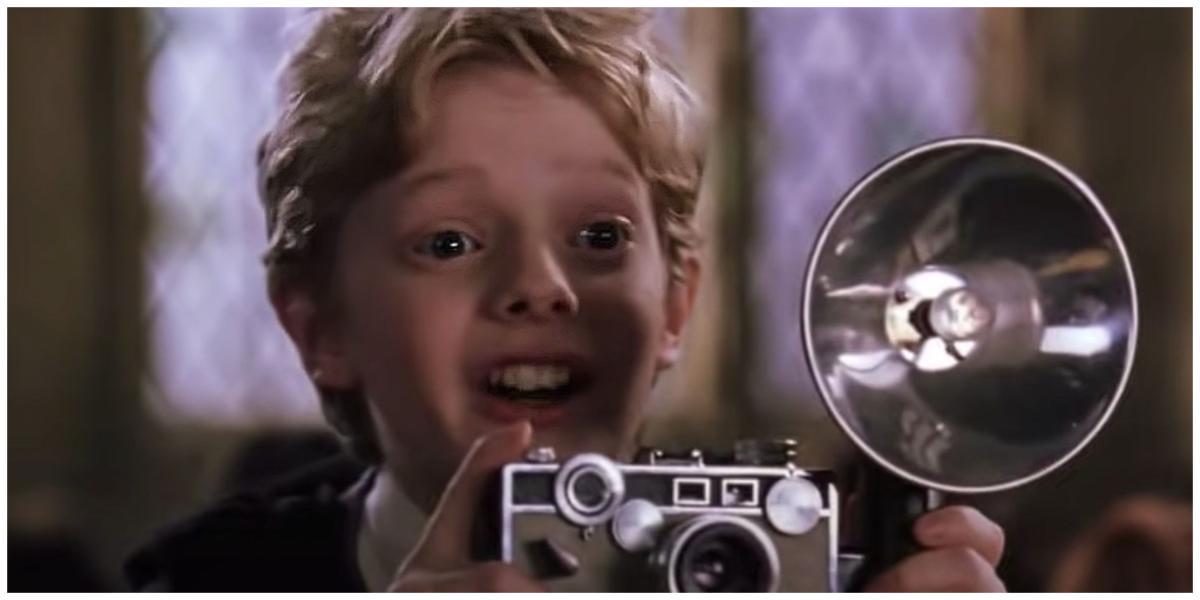 Colin Creevy com sua câmera em Harry Potter e a Câmara Secreta
