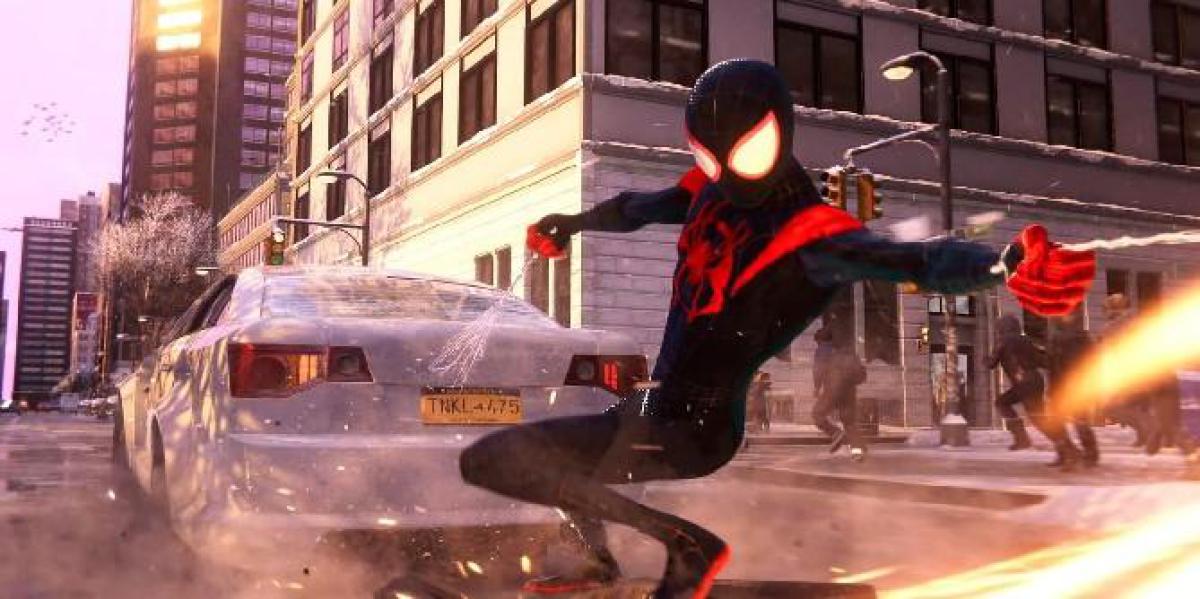 Homem-Aranha: Fã de Miles Morales faz pôster de Spider-Verse 2 usando trajes do jogo
