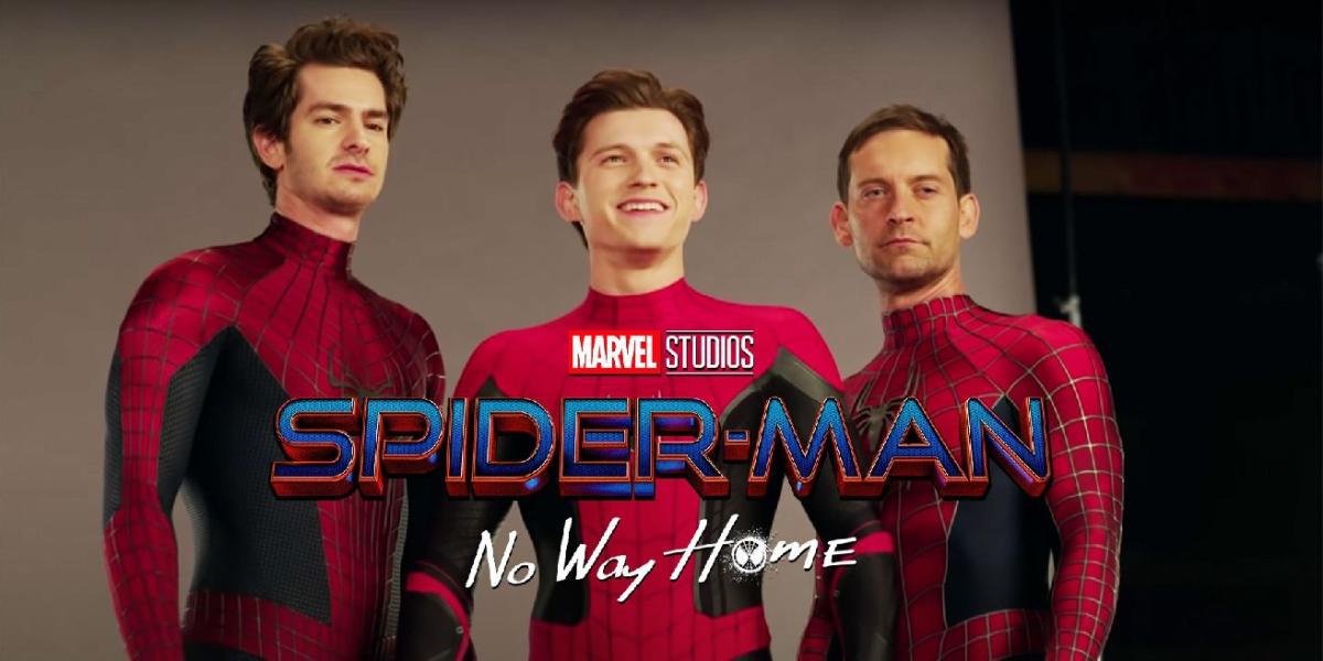 Homem-Aranha: No Way Home Andrew Garfield, Tobey Maguire e Tom Holland formaram irmandade
