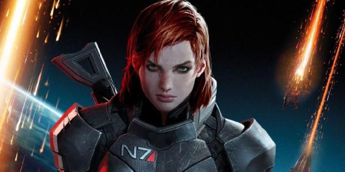 Imagem Beta de Mass Effect 1 mostra a versão inicial de Shepard