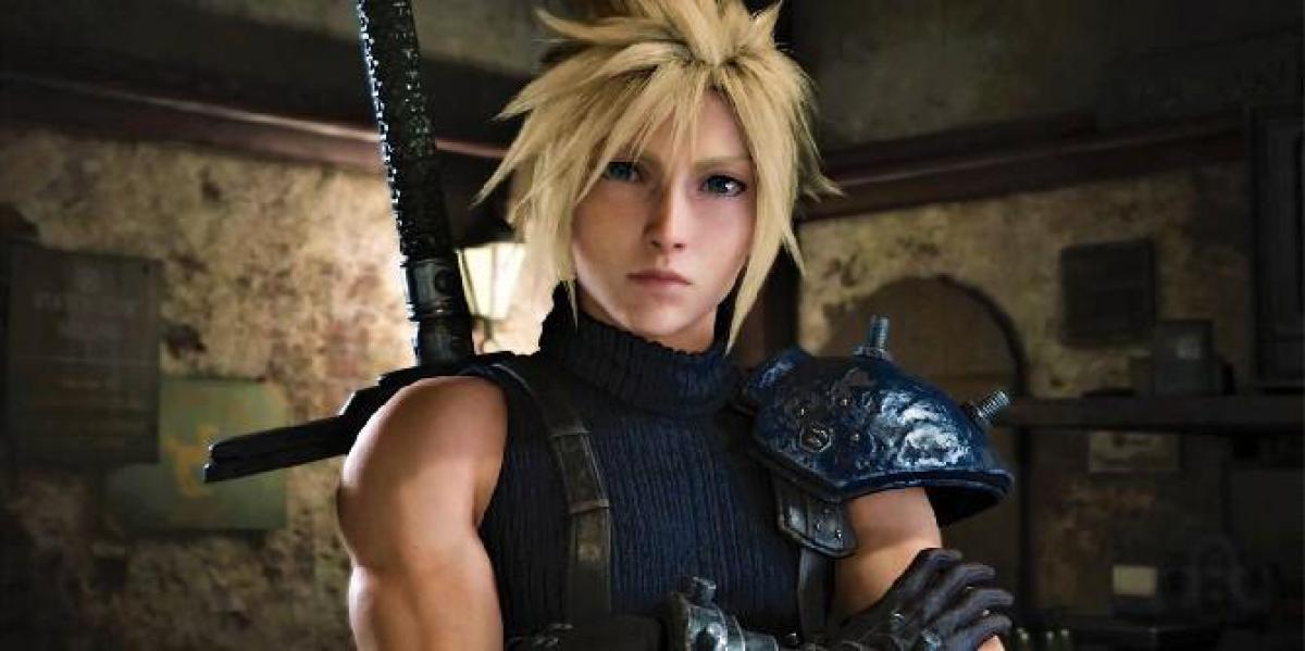 Imagem de Final Fantasy 7 Remake compara as versões PS4 e PS5 de Cloud e Aerith