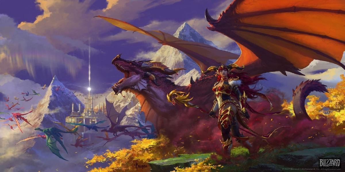 Imagem de World of Warcraft mostra como o modelo de personagem de Alexstrasza mudou ao longo dos anos