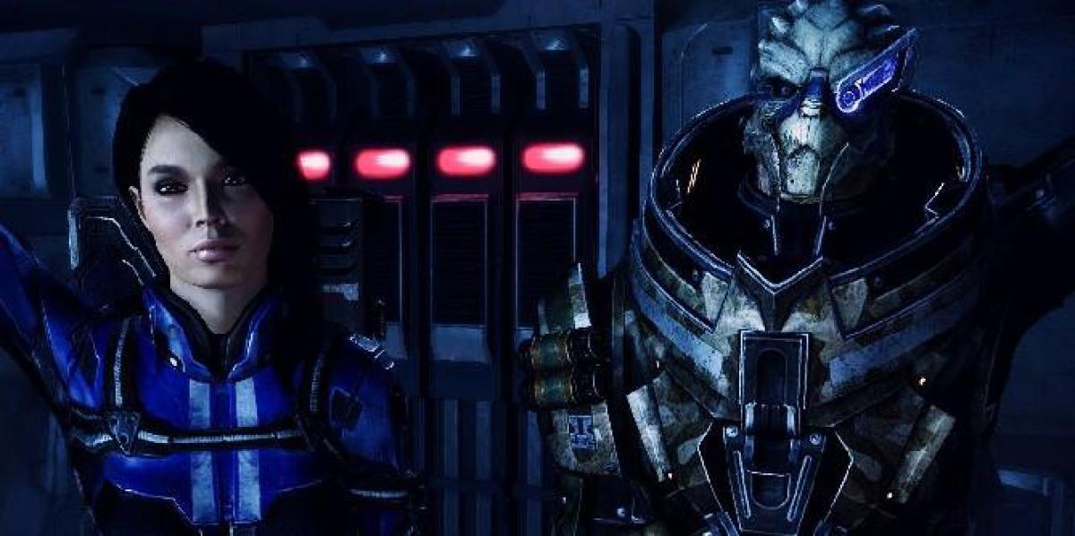 Imagem inicial de Mass Effect 1 mostra o quanto Garrus e Ashley mudaram