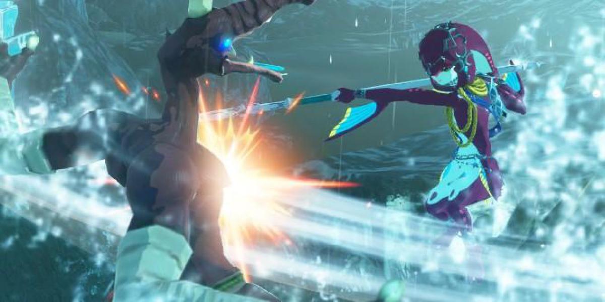 Imagens de Hyrule Warriors: Age of Calamity mostram Zora Princess Mipha em ação