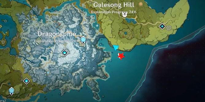 Genshin Impact: Como obter ágata carmesim na ilha (9627)