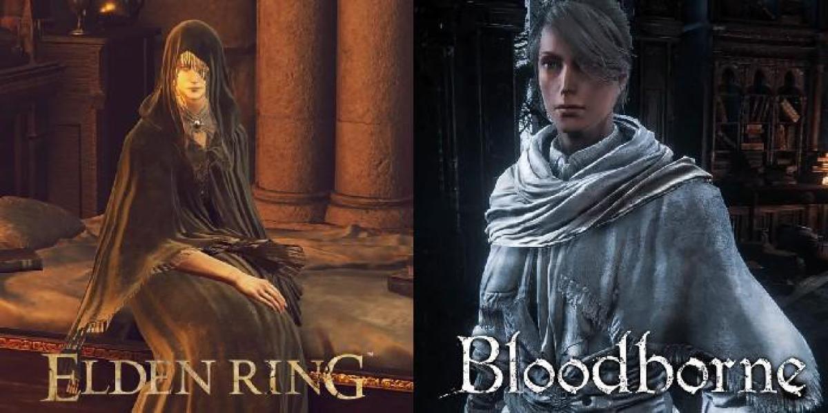Iosefka de Bloodborne e Fia de Elden Ring compartilham algumas semelhanças