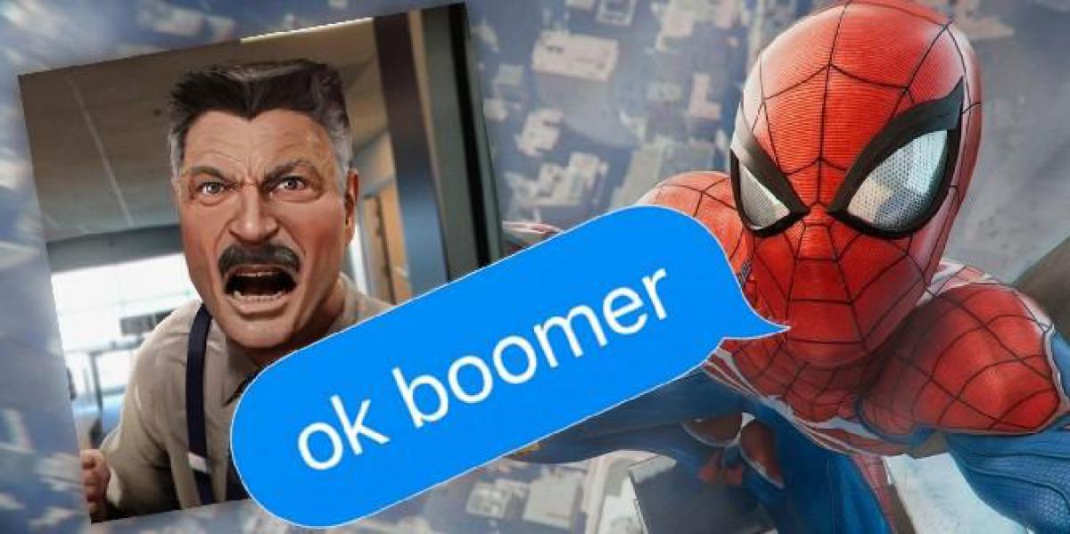 J. Jonah Jameson comete um erro icônico de Boomer no universo PS4 Spider-Man da Marvel