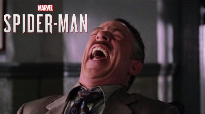 J. Jonah Jameson comete um erro icônico de Boomer no universo PS4 Spider-Man da Marvel