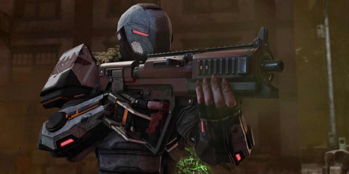 Um escaramuçador se prepara para atirar em XCOM2: War of the Chosen