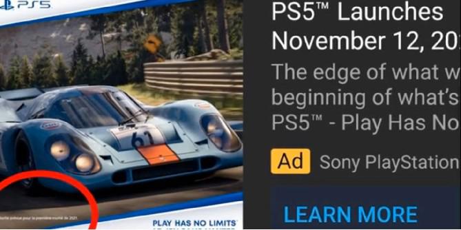 Janela de lançamento do Gran Turismo 7 aparentemente revelada no anúncio do PS5
