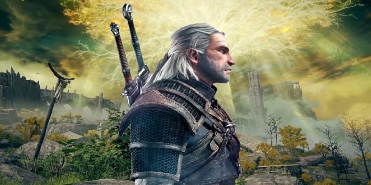 Jogador de Elden Ring derrota chefe como Geralt de The Witcher