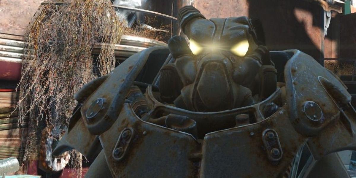 Jogador de Fallout 4 aponta uso útil do capacete de mira da Power Armor