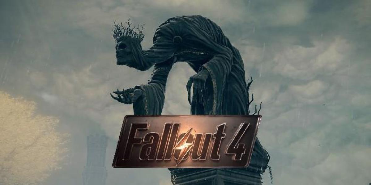 Jogador de Fallout 4 encontra hidrante com formato estranho como a estátua de Elden Ring