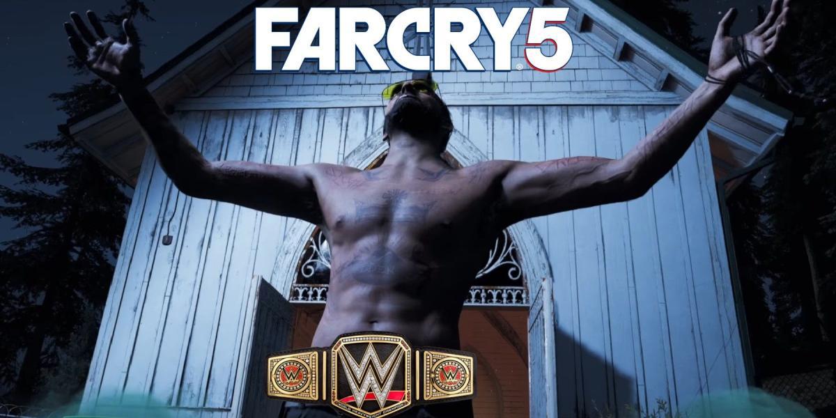 Jogador de Far Cry 5 constrói impressionante arena da WWE no jogo