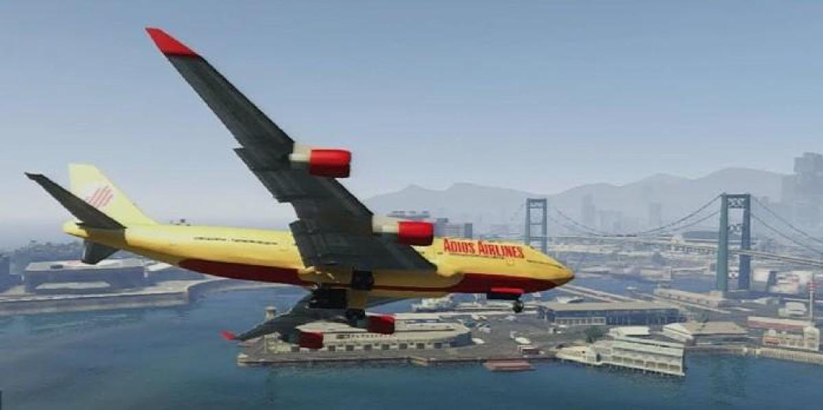 Jogador de Grand Theft Auto 5 encontra avião em lugar estranho no modo história