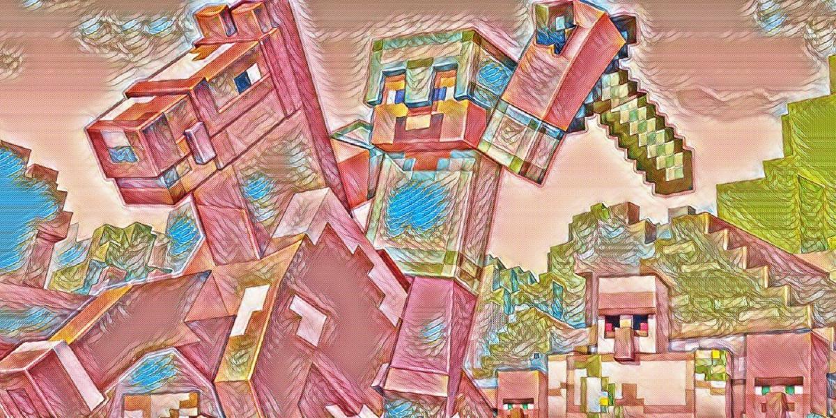 Jogador de Minecraft cria ilusão tripla usando blocos de comando