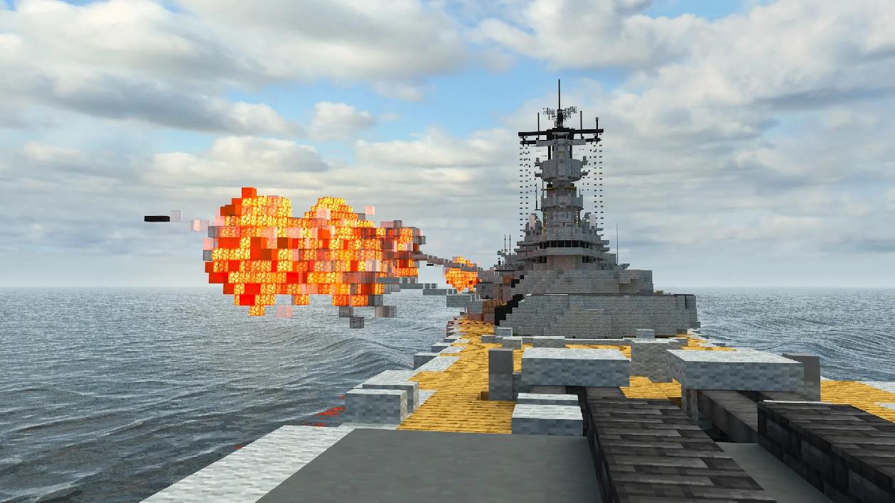 Jogador de Minecraft faz navio de guerra fotorrealista