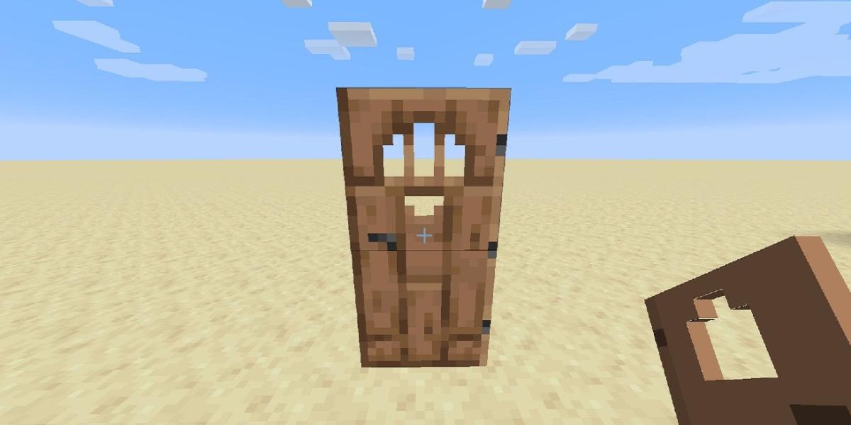 Jogador de Minecraft faz uma porta futurista incrivelmente suave
