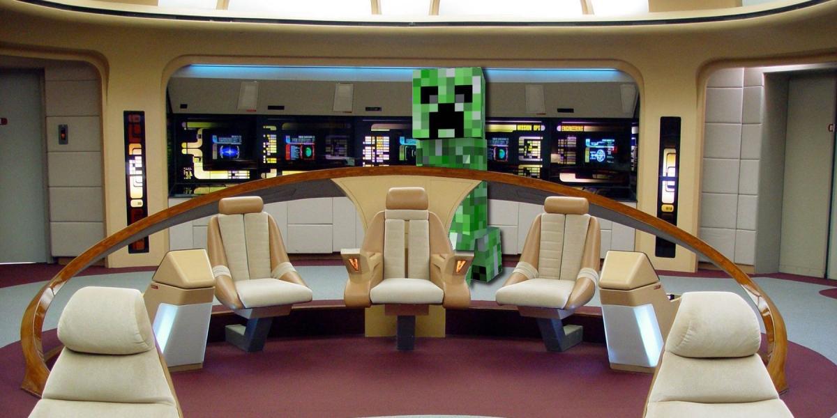 Jogador de Minecraft recria naves famosas de Star Trek no jogo