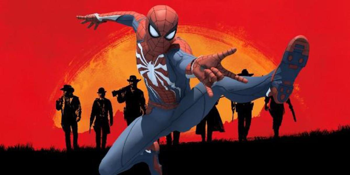 Jogador de Red Dead Online cria fantasia do Homem-Aranha no jogo