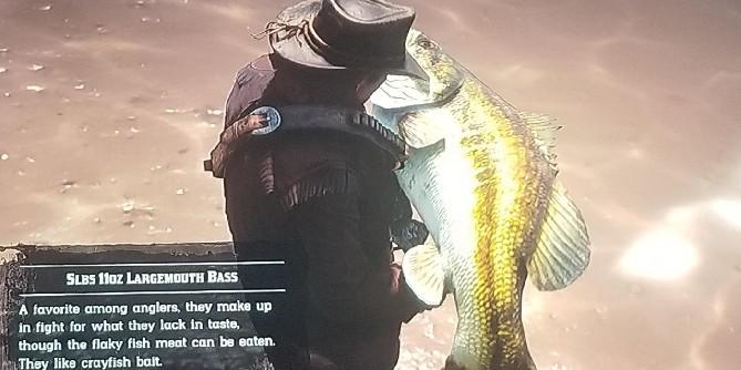 Jogador de Red Dead Redemption 2 pousa peixe hilariamente enorme devido a bug
