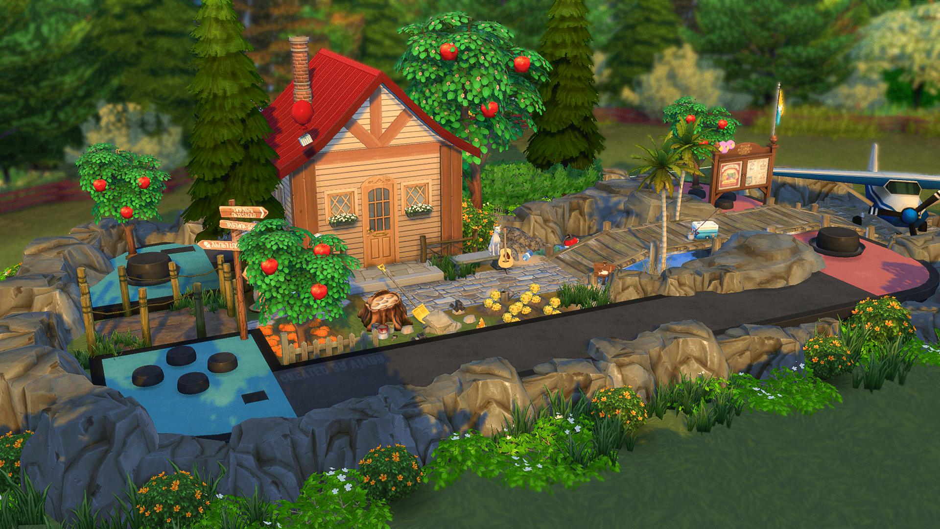Jogador de Sims 4 cria casa baseada em Animal Crossing: New Horizons
