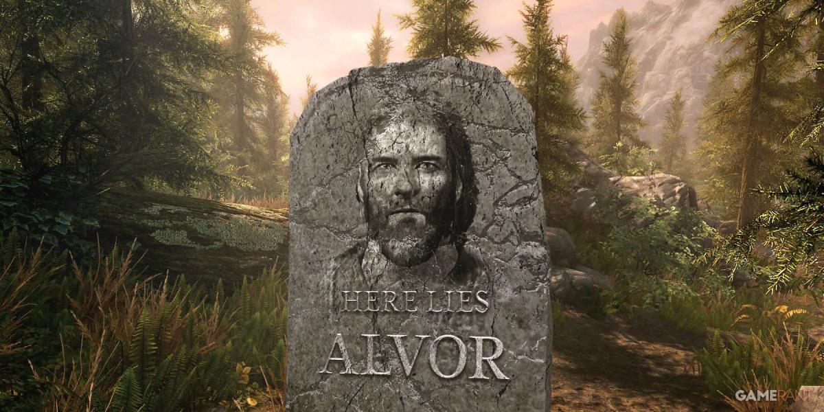 Jogador de Skyrim dá um funeral a Alvor