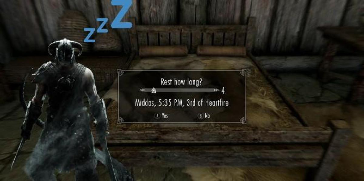 Jogador de Skyrim passa 1.000 dias no jogo dormindo apenas uma vez