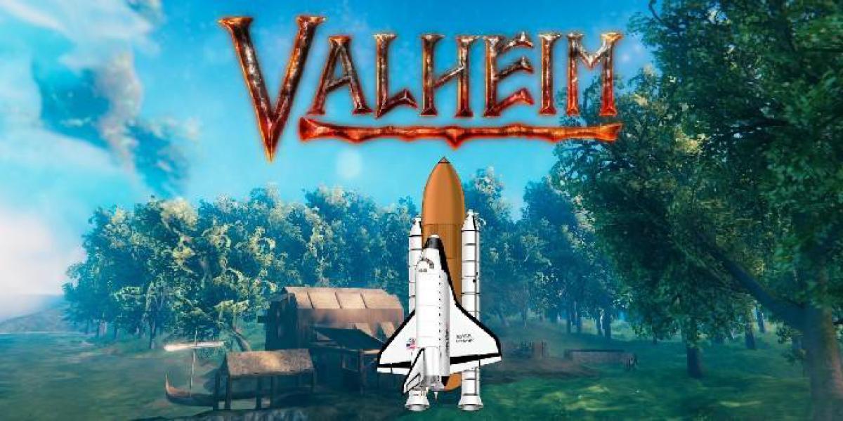 Jogador de Valheim constrói foguete gigante de madeira no jogo