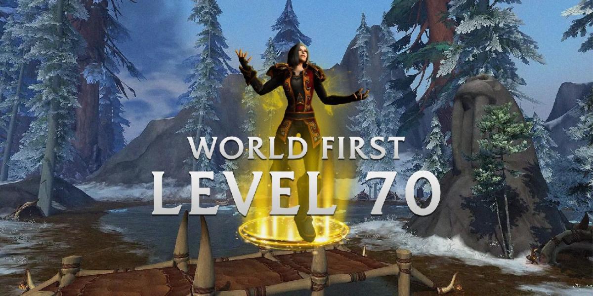 Jogador de World of Warcraft primeiro a atingir o nível 70 em menos de três horas após o lançamento
