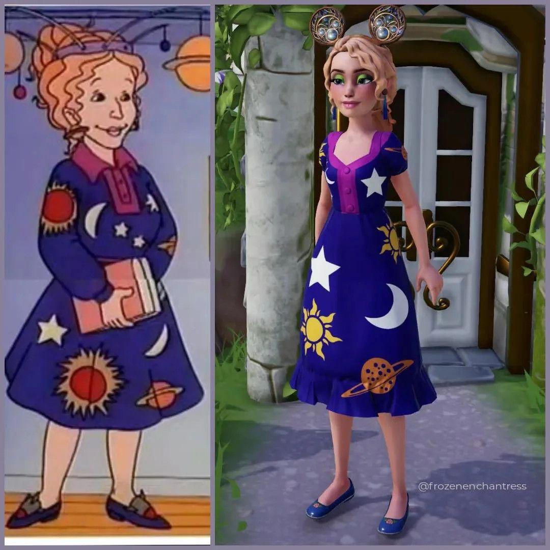Jogador do Disney Dreamlight Valley faz seu personagem parecer a Miss Frizzle