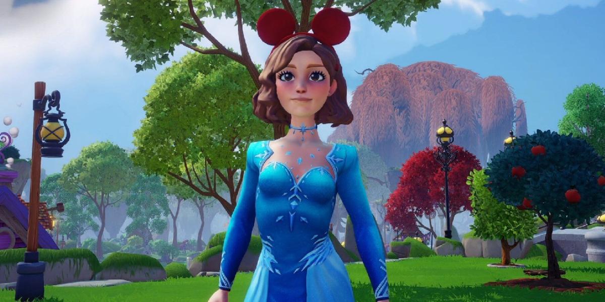 Jogador do Disney Dreamlight Valley faz vestido inspirado em Pocahontas