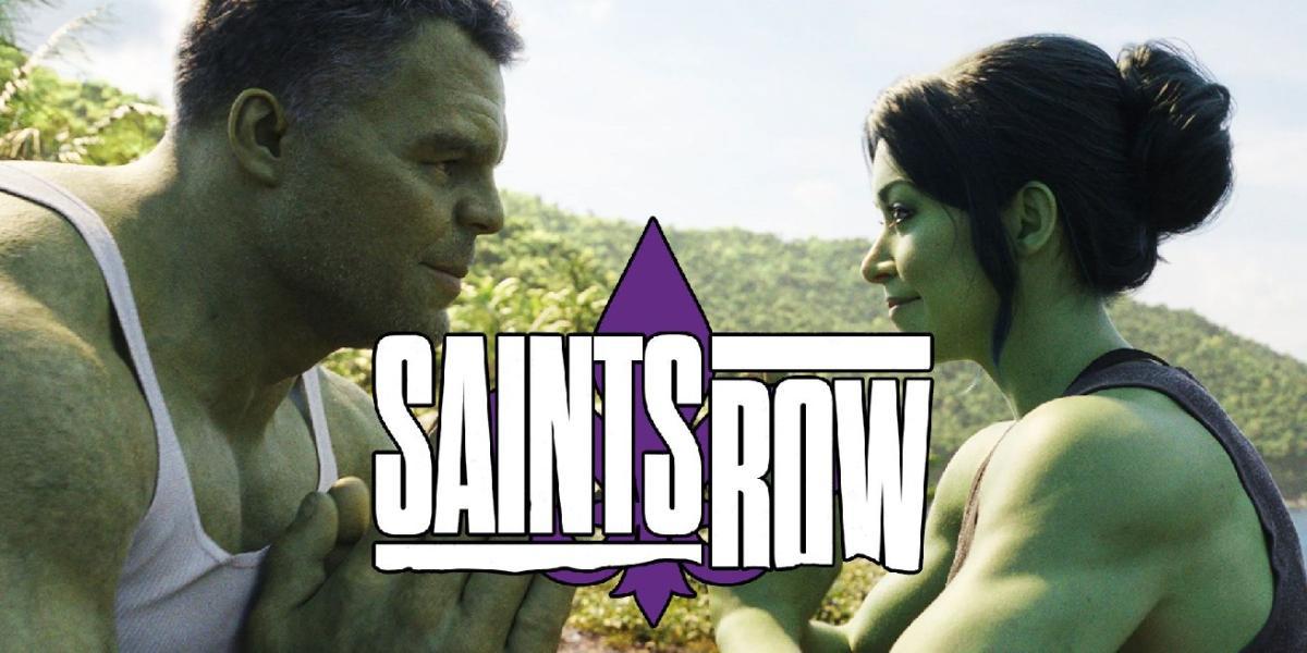 Jogador do Saints Row faz personagem que se parece com o Incrível Hulk