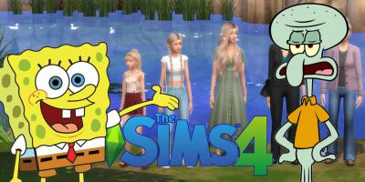 Jogador recria casas icônicas do Bob Esponja no The Sims 4.