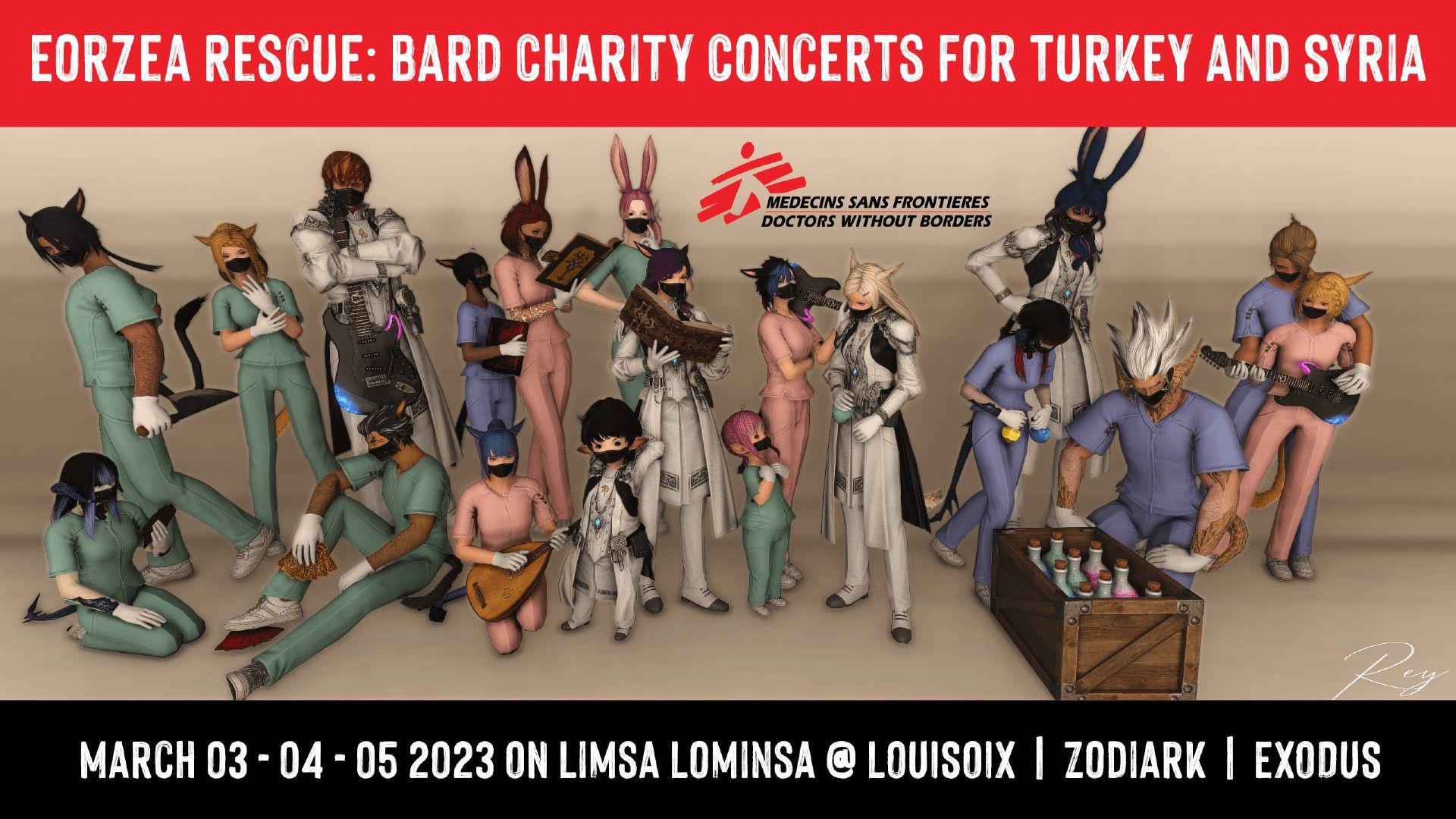 Jogadores de Final Fantasy 14 realizam eventos de arrecadação de fundos para a Turquia e a Síria