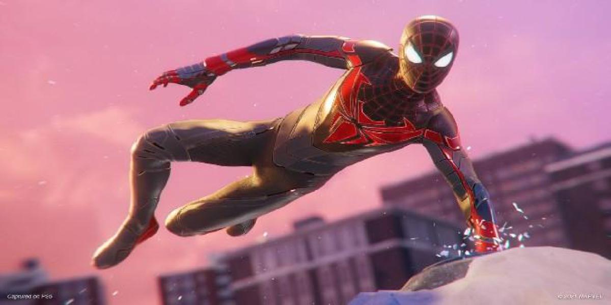 Jogadores de Homem-Aranha: Miles Morales estão inundando a Internet com capturas de tela do traje de tecnologia avançada