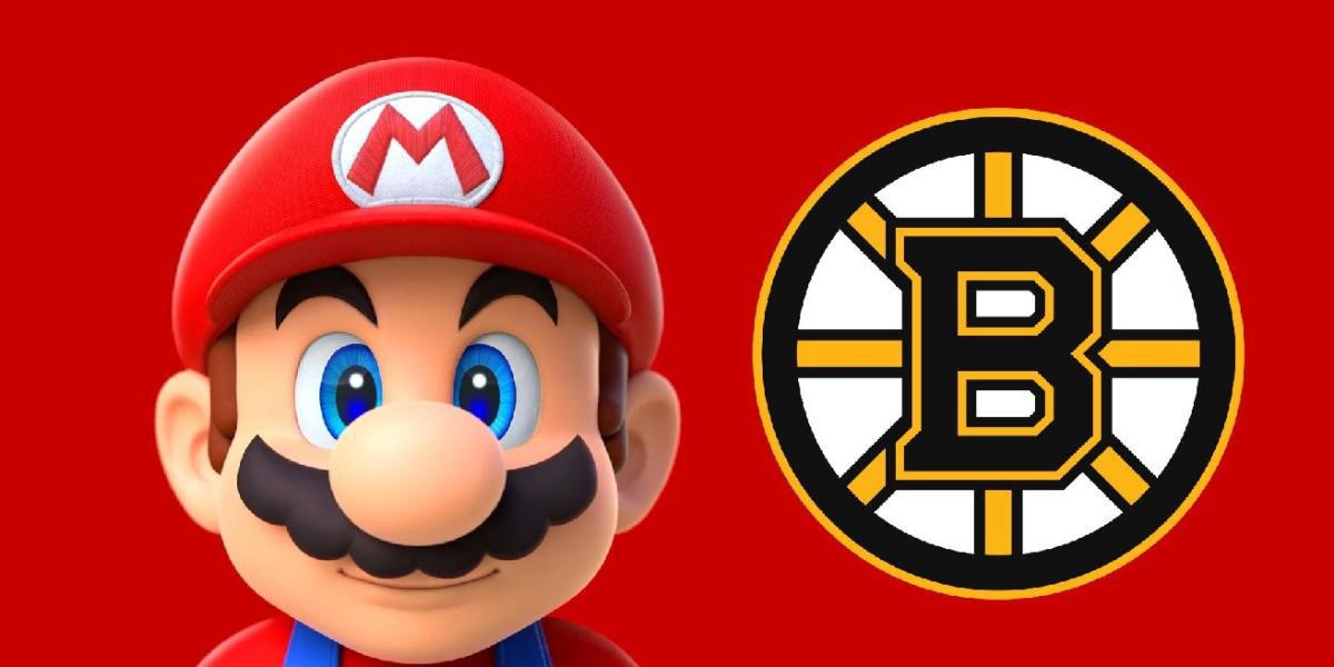 Jogadores do Boston Bruins se vestem como personagens de Super Mario para o Halloween