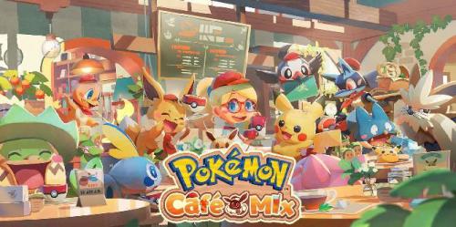 Jogadores do Pokemon Cafe Mix recebendo brinde