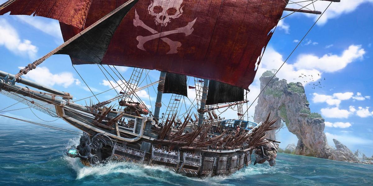 navio pirata caveira e ossos