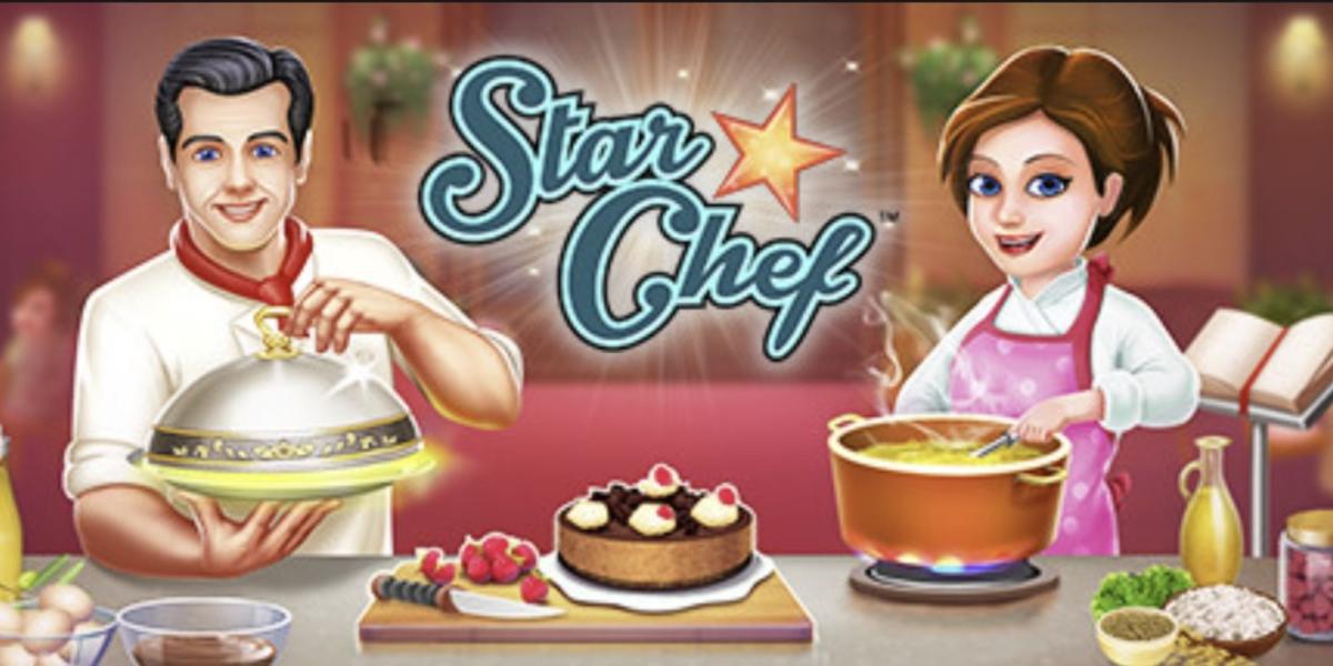 A imagem do título do jogo de culinária Star Chef