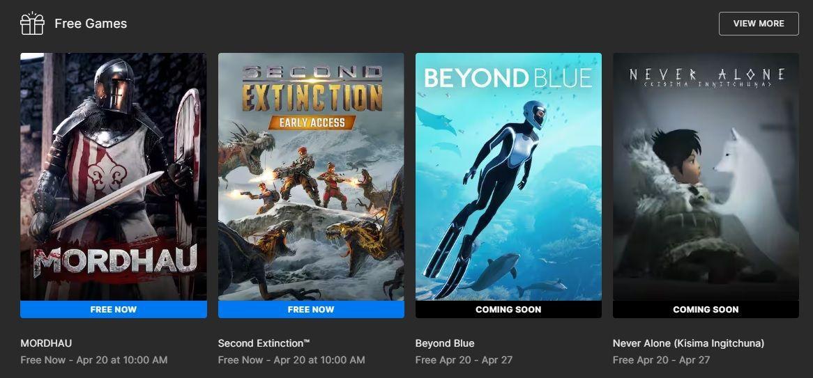 epic games store jogos grátis abril de 2023 além do azul