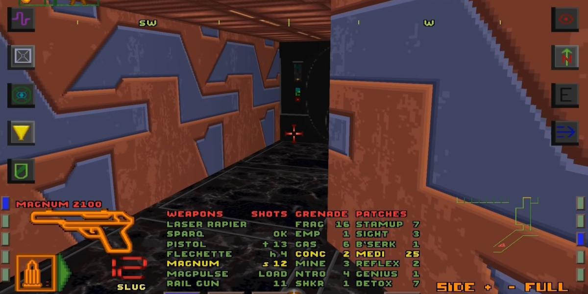 Uma captura de tela do System Shock