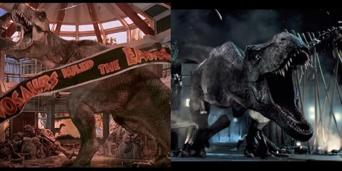 Jurassic Park & ​​World: todas as lutas de dinossauros da franquia, classificada