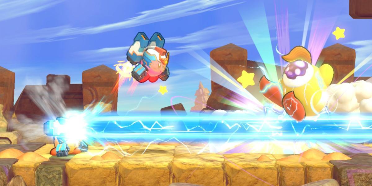 Kirby's Return to Dream Land Deluxe mostra a capacidade de copiar Mecha