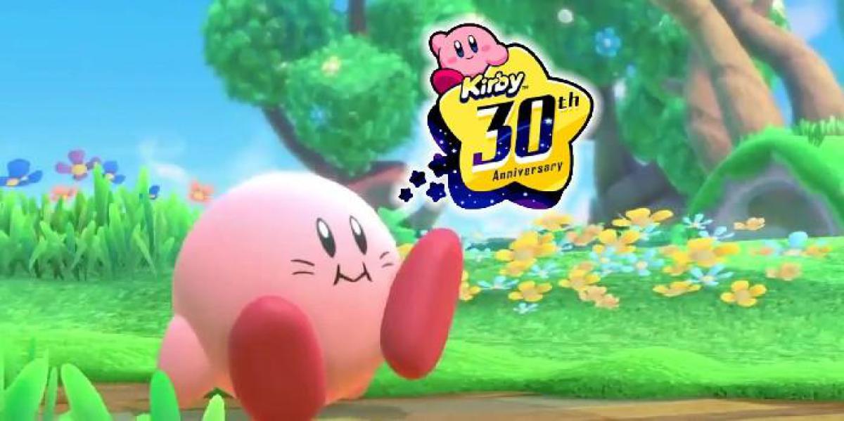 Kirby comemora 30º aniversário com enorme brinquedo de pelúcia