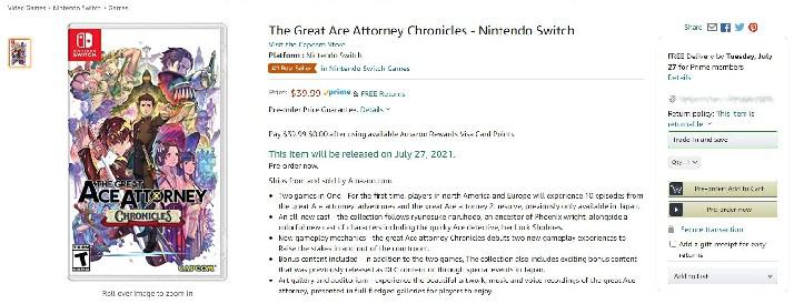 Lançamento físico de The Great Ace Attorney Chronicles já está disponível para pré-venda