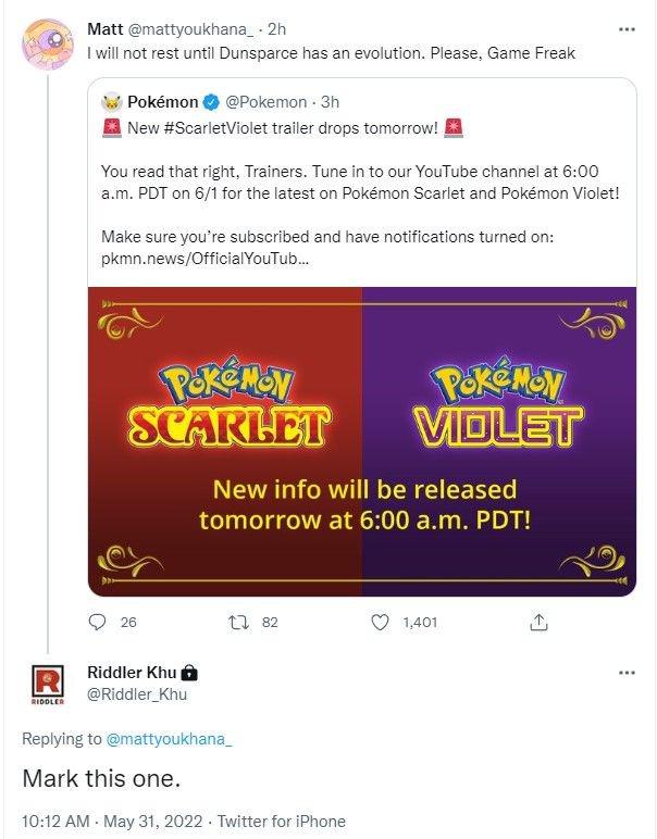 Leaker conhecido de Pokemon sugere evolução da nova geração 2 em escarlate e violeta