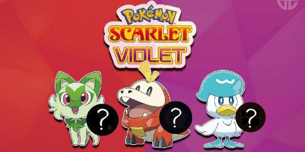 Leaker sugere os tipos iniciais de Pokemon Scarlet e Violet, confirmando a teoria popular