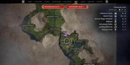 Legado de Hogwarts: como resolver todos os desafios de Merlin na costa de Poidsear